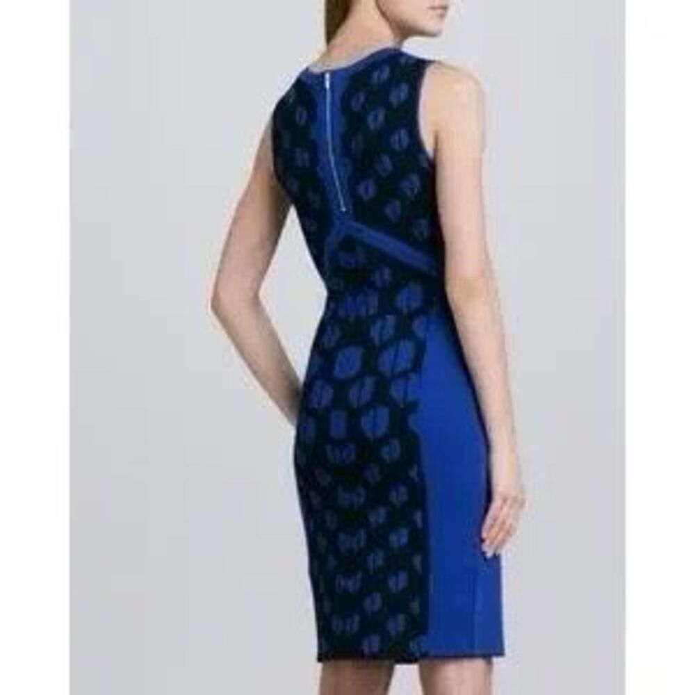Diane von Furstenberg Franca Ponte Bandage Dress Women’s P/0 Royal Blue